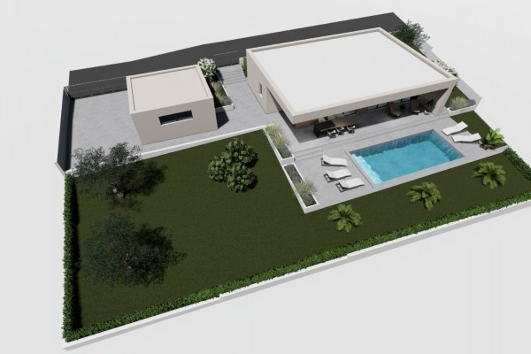 Muntić, Kuća u Visokom Roh-Bau stupnju gradnje