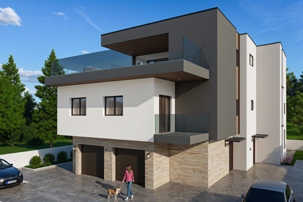 Pula, Štinjan, penthouse na drugom katu, NOVOGRADNJA